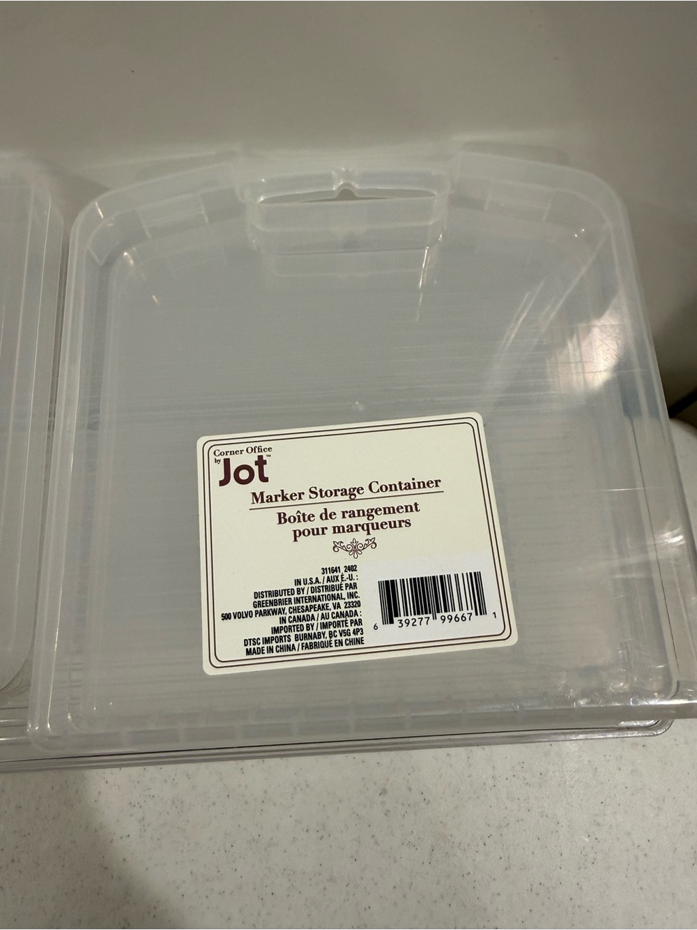 NEW Jot Clear Marker Storage Container Quad Set